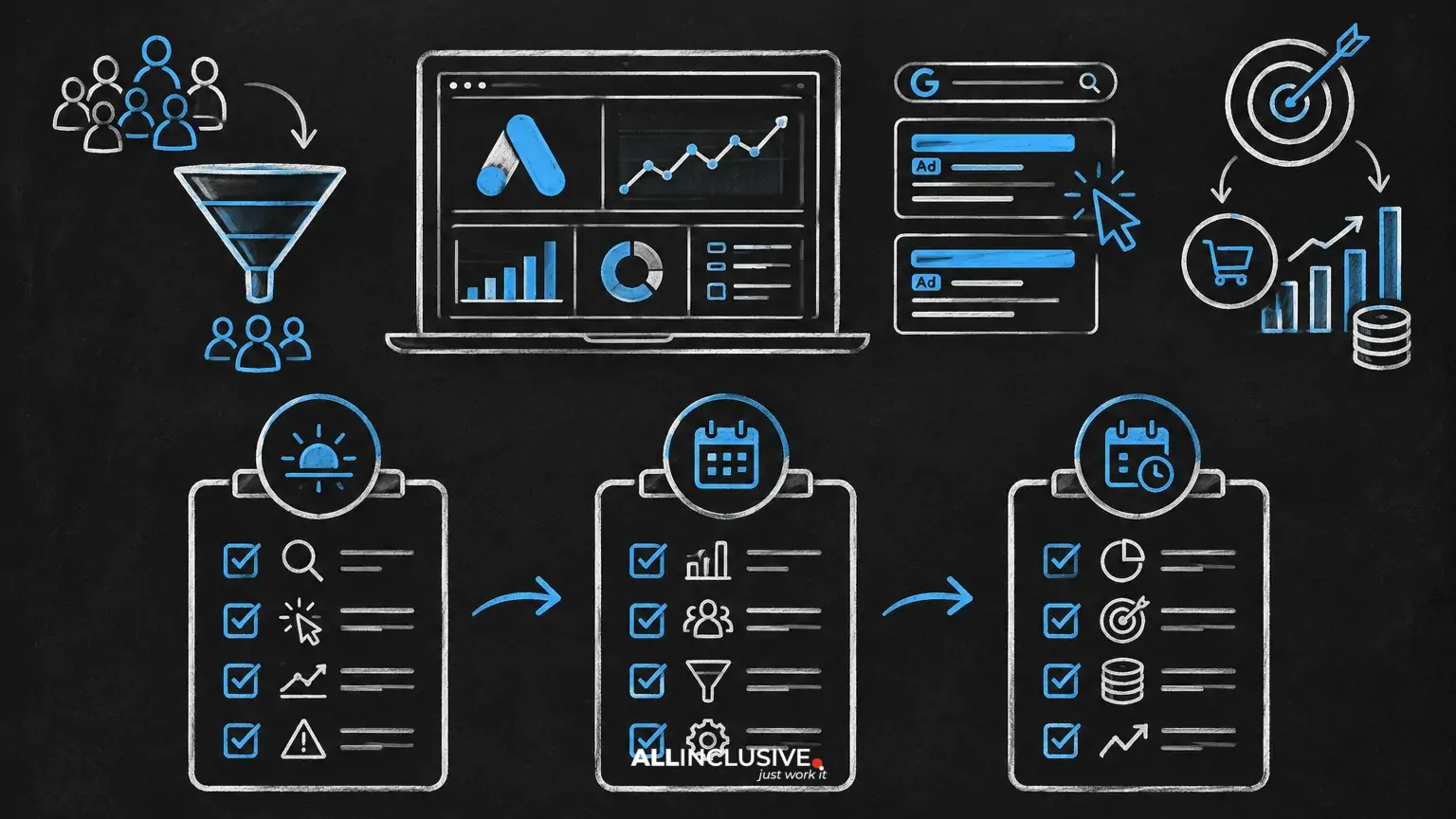 PPC Management Checklist: Daily, Weekly and Monthly Tasks