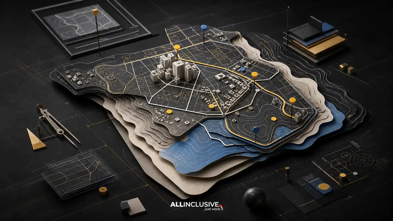 Real Estate Development Map Design: Sales, Orientation and Place Identity